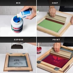 Intermediate Screen Printing Kit – Complete Fabric Starter Set with Inks,