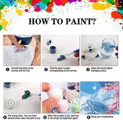 EIBEILI Mount Fuji Paint by Numbers Kit for Adults Beginner,Cherry Blossoms A…