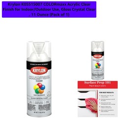 Krylon COLORmaxx 11 oz Clear Gloss Spray Paint for Various Surfaces – Waterproof