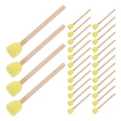 50 Pcs Round Sponge Brushes for Painting Arts and Crafts Sponges Children’s