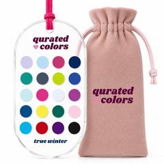 Seasonal Color Analysis Card – Acrylic Color Palette Guide for Shopping, Make…