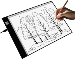 A4 LED Light Box for Tracing and Drawing – Ultra Thin Adjustable Light Table, US