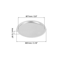 Aluminium Filter Replacement,81x71x4mm for 12-Cup Use Mocha Coffee Maker Pot