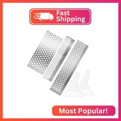 WILLBOND 3 Pieces Diamond Painting Ruler Stainless Steel Mesh Ruler 520 599 699