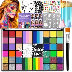 Face Painting Kit for Kids 42 Colors Non-Toxic Face Paint Set Body Paint Palette
