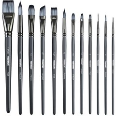 Artist Paint Brush Set of 12 for Watercolor Acrylic Gouache Oil and Tempera P…