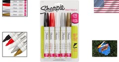 Sharpie Assorted Colors Paint Pens, 5 Count – Rock Painting