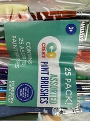 Horizon Group USA 2 Pack Of 25 Assorted Paint Brushes Value Pack New