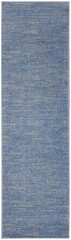 6′ Blue And Gray Indoor Outdoor Runner Rug