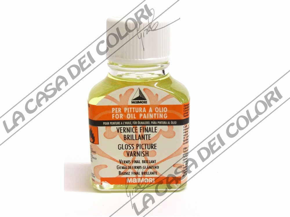 MAIMERI – 670 VERNICE FINALE BRILLANTE – 75 ml – AUSILIARI X COLORI A OLIO