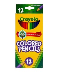 Crayola Colored Pencils Multicolor 12CT – Nontoxic New & Ships FREE***
