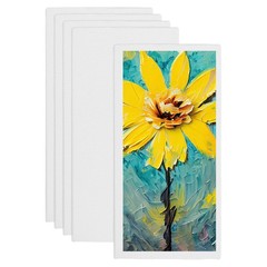 Canvas Boards for Painting, 8×16″ Cotton Canvas Panels(White, Pack of 5)