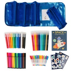 Creative Art Coloring Set (Outer Space), Includes Travel Bag, Assorted Washab…