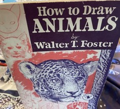 Walter T. Foster How to Draw Animals Art Instruction Book Drawing Sketching