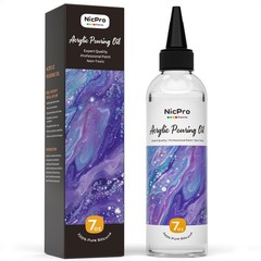 Nicpro 7 Ounce Silicone Pouring Oil for Art, 128 Fl Oz (Pack of 1), /