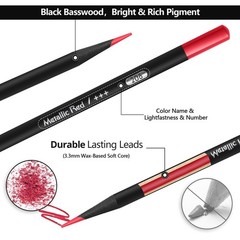 72 PCS Premium Black Edition Colored Pencils Smooth Pigments Soft Core Adults