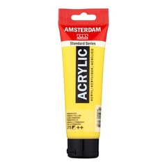 Amsterdam Acrylic Paint Yellow 4 Fl Oz Lightfast Alkali Resistant for Wood Ca…