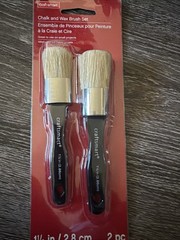 New 1 1/8″ DIY 2 Piece Home Chalk & Wax Brush Set by Craft Smart