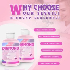 sevgili Diamond Painting Sealer Kits 120ML with Brushes, 4OZ, pink