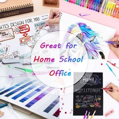 Gel Pens 33 Color Gel Pen Fine Point Colored Pen Set with 40% More Ink for Adult