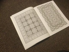 Colouring book for Teens/Adults. First 2 pages partly used by Dover