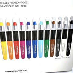 Kingart Artist Mixed Media Gel Sticks Set of 12 Vibrant Colors Open Box Unused