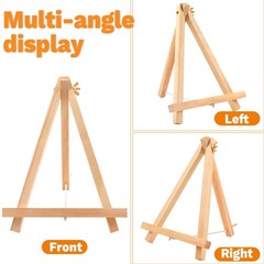 10 Pack 9 Inch Wood Easels,Art 9 inches x 7 x 5 inches, color
