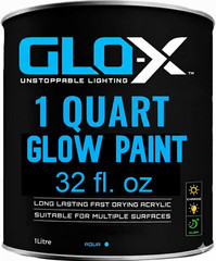 Glow in the Dark Acrylic Paint – UV Reactive Fluorescent Paint for Outdoor & Ind