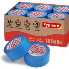 18 Rolls Painters Tape 2 Inches Wide Blue Painters Tape 18 Roll x 1.89 Inch x…