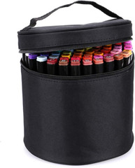 Multifunction Marker Case – Zippered Canvas Pen Bag Pencil Organizer Stationary
