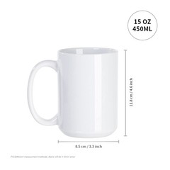 24 Pack Sublimation Mugs Blank 15 OZ Bulk with White Ceramic Photo Coffee Cup…