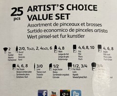 25pcs Artist Paint Brush Full Set Of Brushes for Acrylic,Oil,Watercolor – NEW!