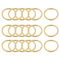 Round Earring Beading Hoop Rings Circle Link Ring 14mm/ 0.55″ Brass Tone,20pcs