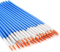 30 Pcs Short Handle Round Brushes – Ideal for Fine Detail Painting Projects