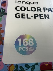 Gel Pens For Coloring, 168 Pack Colored Pens for Black Paper White Paper,