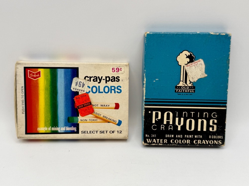 Vintage Payons Painting Crayons & Sanford Cray Pas Colors