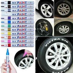12Pcs Waterproof Permanent Paint Marker Pen For Car Tyre Tire Tread Rubber Metal