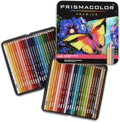 Premier Soft Core 48 Colored Pencils – Smooth Color Laydown for Professionals