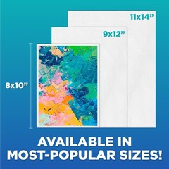 Horizon Group USA 8×10 Painting Panel Canvas Boards, Pack of 12, Multicolor