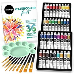 Watercolor Paint Set for Adults & Professional Artists – 36 Watercolor Tubes …