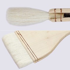 8 Pack 1 Inch Hake Brushes, Soft White Wool Brushes for Watercolor, Acrylic, …