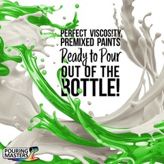 Pouring Masters Neon Green with Envy 32-Ounce (Quart) Acrylic Pouring Paint