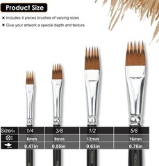 Paint Brush Comb Set – 4PCS Professional Grainer Brushes for Acrylic Painting…