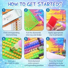 Diamond Art Kits for Adults Cats, Animals Diamond Painting Kit, A-001-cat