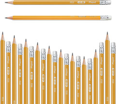 – Essentials Triangular Graphite #2 Pencils 144-Pack – Smooth Writing – Durable