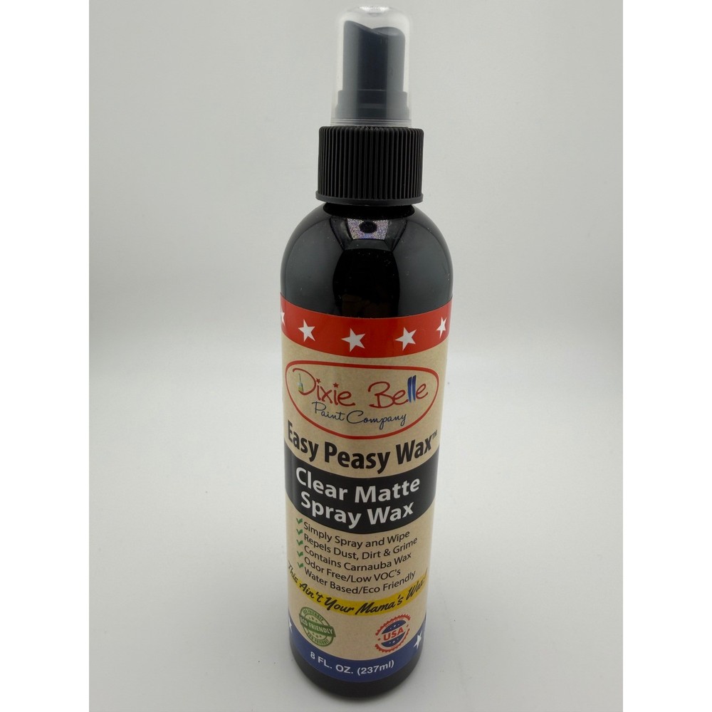 Dixie Belle Paint Company Easy Peasy Wax Clear Matte Spray Wax 8oz Furniture Top