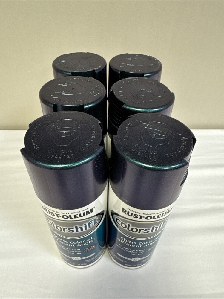 6X Rustoleum Color Shift Spray Paint 11 Ounce Blue Cosmos