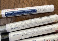 Oil Paint Markers Black Gold Silver White Write on anything Pens Set of 4
