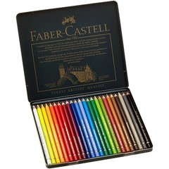 Polychromos Artists’ Color Pencils – Tin of 24 Colors – Premium Quality Artis…