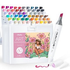 Illustration marker 60color set Art supplies set 1 pen blender A189